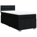 Pat box spring cu saltea, negru, 90x190 cm, textil - WALTI WALTI