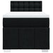 Pat box spring cu saltea, negru, 90x190 cm, textil - WALTI WALTI