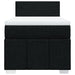 Pat box spring cu saltea, negru, 90x200 cm, textil - WALTI WALTI