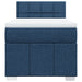 Pat box spring cu saltea, albastru, 90x200 cm, textil - WALTI WALTI