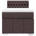 Pat box spring cu saltea, maro închis, 90x200 cm, textil - WALTI WALTI