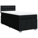 Pat box spring cu saltea, negru, 90x200 cm, textil - WALTI WALTI