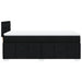 Pat box spring cu saltea, negru, 90x200 cm, textil - WALTI WALTI