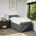 Pat box spring cu saltea, gri închis, 100x200 cm, textil - WALTI WALTI