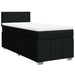 Pat box spring cu saltea, negru, 100x200 cm, textil - WALTI WALTI