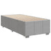 Pat box spring cu saltea, gri deschis, 100x200 cm, textil - WALTI WALTI