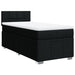 Pat box spring cu saltea, negru, 100x200 cm, textil - WALTI WALTI