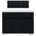 Pat box spring cu saltea, negru, 100x200 cm, textil - WALTI WALTI