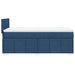 Pat box spring cu saltea, albastru, 100x200 cm, textil - WALTI WALTI