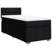 Pat box spring cu saltea, negru, 100x200 cm, textil - WALTI WALTI