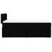 Pat box spring cu saltea, negru, 100x200 cm, textil - WALTI WALTI