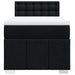 Pat box spring cu saltea, negru, 100x200 cm, textil - WALTI WALTI