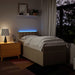 Pat box spring cu saltea, crem, 100x200 cm, textil - WALTI WALTI