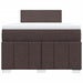 Pat box spring cu saltea, maro închis, 120x190 cm, textil - WALTI WALTI