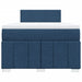 Pat box spring cu saltea, albastru, 120x190 cm, material textil - WALTI WALTI