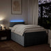 Pat box spring cu saltea, gri deschis, 120x190 cm, textil - WALTI WALTI