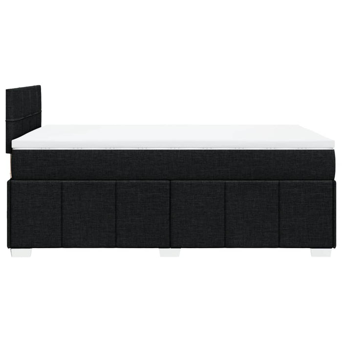 Pat box spring cu saltea, negru, 120x190 cm, catifea - WALTI WALTI