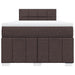 Pat box spring cu saltea, maro închis, 120x190 cm, textil - WALTI WALTI