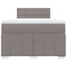 Pat box spring cu saltea, taupe, 120x190 cm material textil - WALTI WALTI