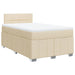 Pat continental cu saltea, crem, 120x190 cm, textil - WALTI WALTI