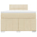 Pat continental cu saltea, crem, 120x190 cm, textil - WALTI WALTI