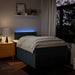 Pat box spring cu saltea, albastru, 120x190 cm, material textil - WALTI WALTI