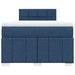 Pat box spring cu saltea, albastru, 120x190 cm, material textil - WALTI WALTI