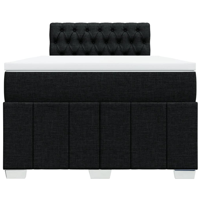 Pat box spring cu saltea, negru, 120x190 cm, catifea - WALTI WALTI