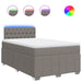 Pat box spring cu saltea, taupe, 120x190 cm material textil - WALTI WALTI