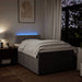 Pat box spring cu saltea, taupe, 120x190 cm material textil - WALTI WALTI