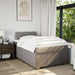 Pat box spring cu saltea, taupe, 120x190 cm material textil - WALTI WALTI