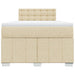 Pat continental cu saltea, crem, 120x190 cm, textil - WALTI WALTI