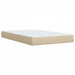 Pat continental cu saltea, crem, 120x190 cm, textil - WALTI WALTI