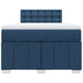 Pat box spring cu saltea, albastru, 120x190 cm, material textil - WALTI WALTI