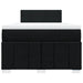 Pat box spring cu saltea, negru, 120x200 cm, textil - WALTI WALTI