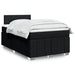 Pat box spring cu saltea, negru, 120x200 cm, textil - WALTI WALTI