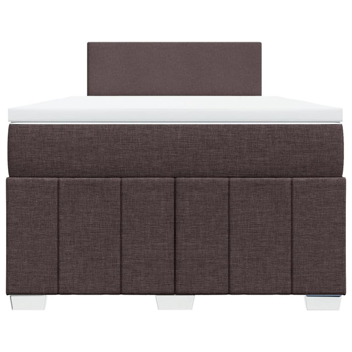 Pat box spring cu saltea, maro închis, 120x200 cm, textil - WALTI WALTI
