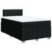 Pat box spring cu saltea, negru, 120x200 cm, textil - WALTI WALTI