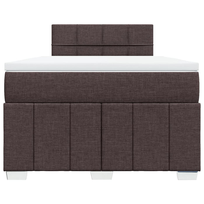Pat box spring cu saltea, maro închis, 120x200 cm, textil - WALTI WALTI