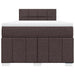Pat box spring cu saltea, maro închis, 120x200 cm, textil - WALTI WALTI