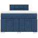Pat box spring cu saltea, albastru, 120x200 cm, textil - WALTI WALTI
