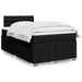 Pat box spring cu saltea, negru, 120x200 cm, textil - WALTI WALTI