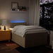 Pat box spring cu saltea, crem, 120x200 cm, textil - WALTI WALTI