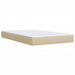 Pat box spring cu saltea, crem, 120x200 cm, textil - WALTI WALTI