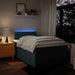 Pat box spring cu saltea, albastru, 120x200 cm, textil - WALTI WALTI