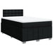 Pat box spring cu saltea, negru, 120x200 cm, textil - WALTI WALTI