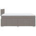Pat box spring cu saltea, gri taupe, 120x200 cm, textil - WALTI WALTI