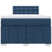Pat box spring cu saltea, albastru, 120x200 cm, textil - WALTI WALTI