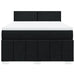 Pat box spring cu saltea, negru, 140x190 cm, textil - WALTI WALTI