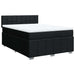 Pat box spring cu saltea, negru, 140x190 cm, textil - WALTI WALTI